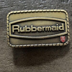 Vtg Rubbermaid 15 Years Employee Brass Belt Buckle Balfour